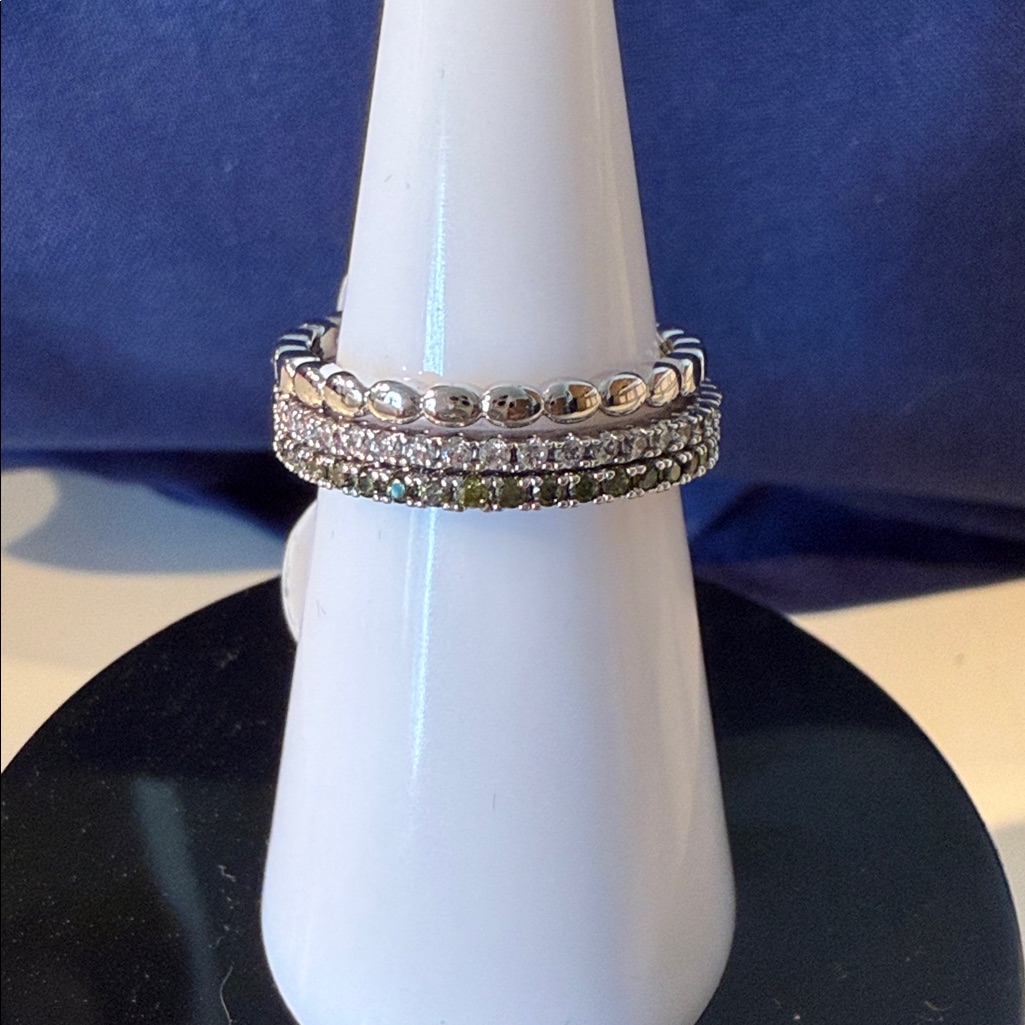 Chic Silver Stacking Rings Set 30$